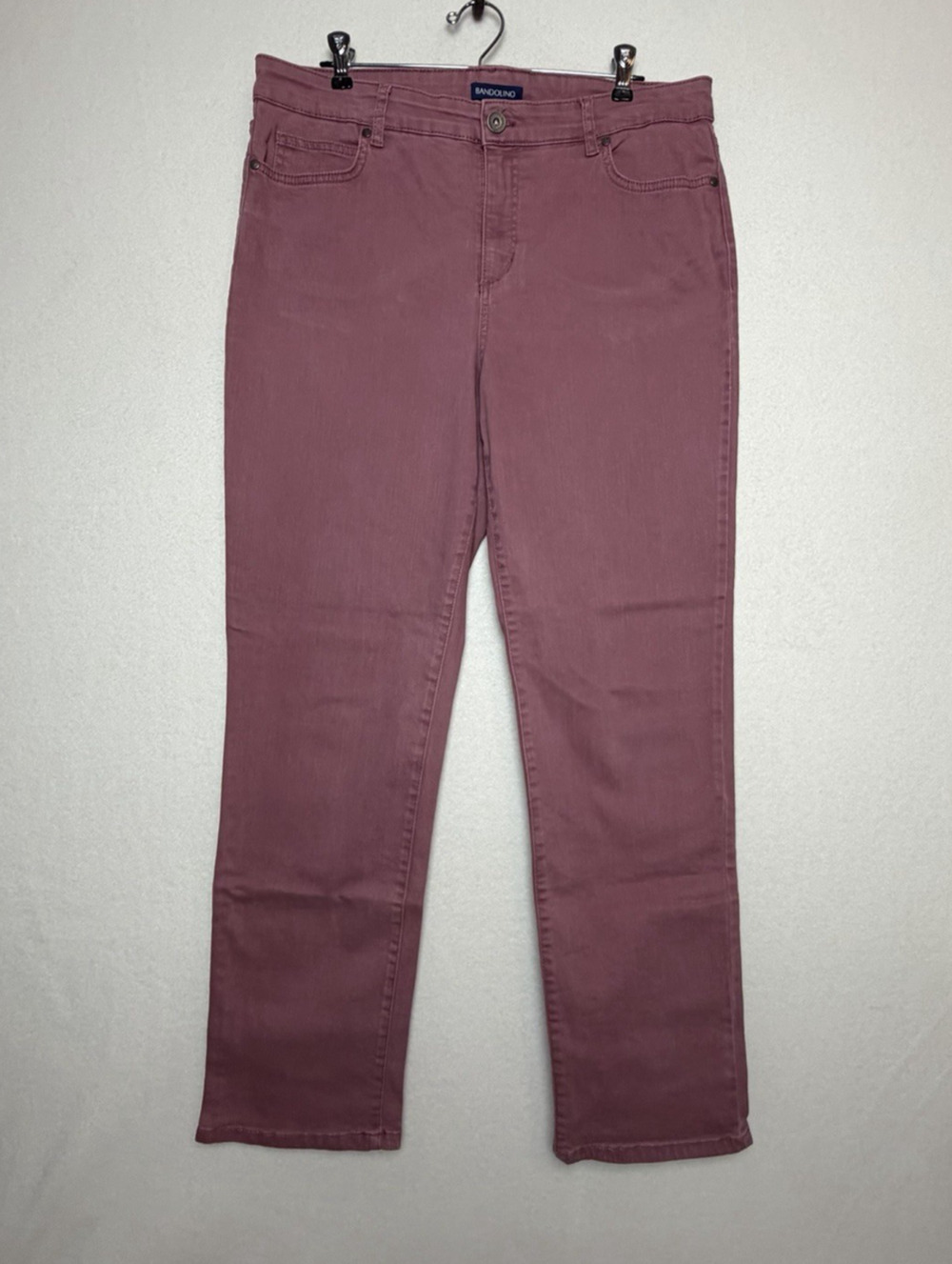Bandolino Women's Ankle Mandie Jeans Mauve Cotton Blend Stretch Size 14